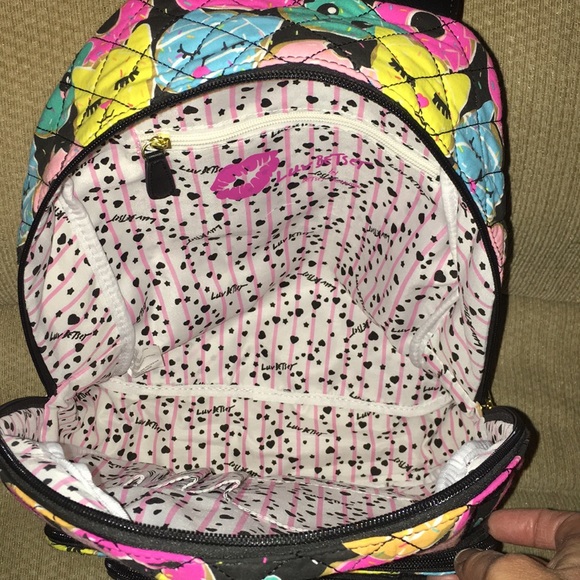 💝NWT Betsey Johnson Lovely Cat Donut 🍩 Backpack - Picture 7 of 8